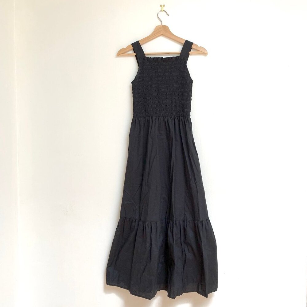 Everlane Smocked Dress in Cotton Poplin